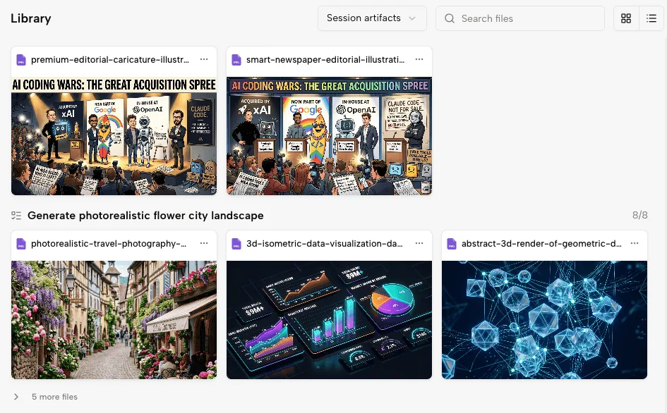 Kollab team workspace library for managing AI-generated images